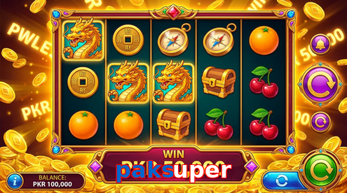 Main screen of Paksuper pg page for PK players